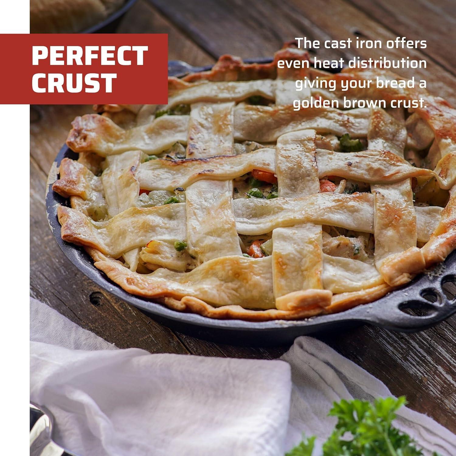 imageCamp Chef True Seasoned Cast Iron Pie Pan 10