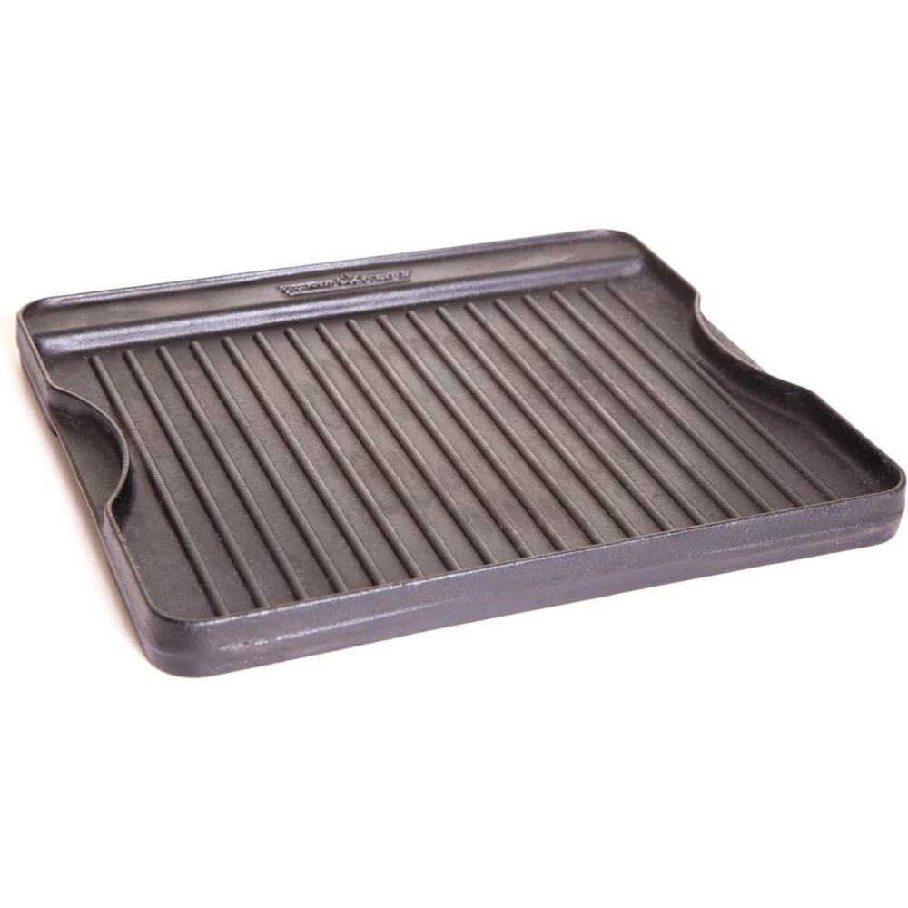 imageCamp Chef Reversible PreSeasoned Cast Iron Griddle Cooking Surface 14 in x 16 Black16 x 14 x 15