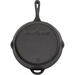 Camp Chef True Pre-Seasoned, Cast Iron 12″ Classic Skillet