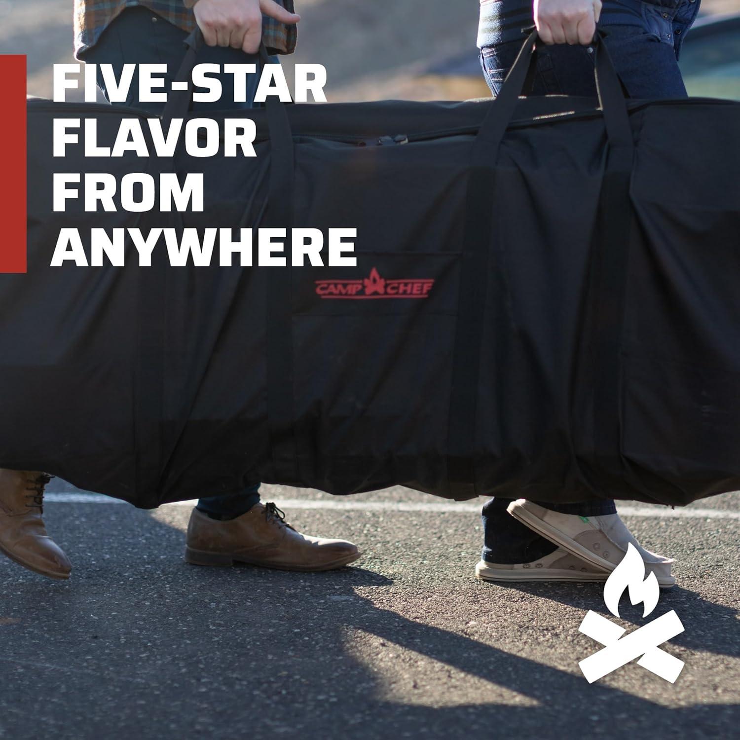 imageCamp Chef CB90 Stove Carry Bag for 415 3 Burner cooker Grills Heavy Duty Black