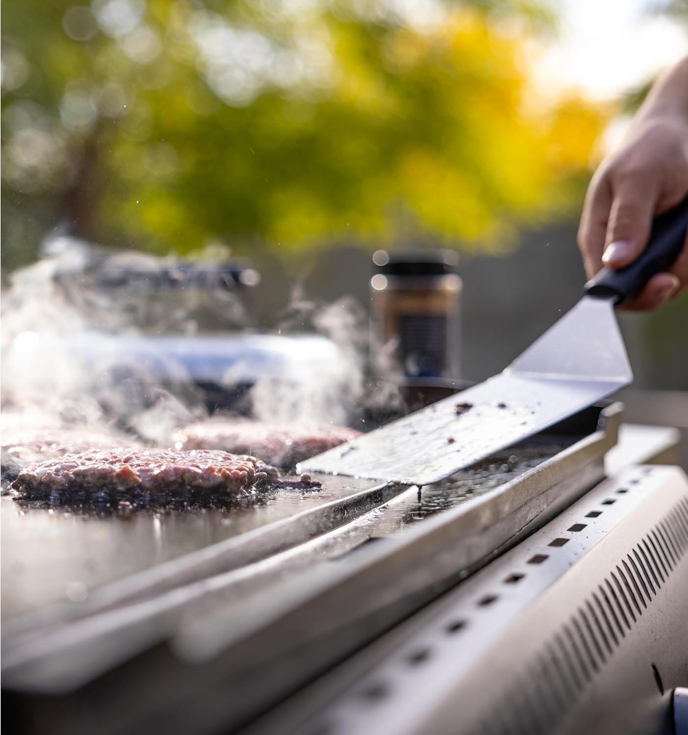 imageCamp Chef Smashed Burger Kit FlatTop Griddle Accessories Include Grill Spatula Burger Press amp Melting Dome
