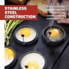 Camp Chef Breakfast Kit – Flat-Top Griddle Accessories Includes Pancake Batter Dispenser, Griddle Spatula & 4 Egg Rings