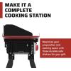 Camp Chef Folding Side Shelf Set for Three-Burners, Red