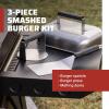 Camp Chef Smashed Burger Kit – Flat-Top Griddle Accessories Include Grill Spatula, Burger Press & Melting Dome