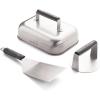 Camp Chef Smashed Burger Kit – Flat-Top Griddle Accessories Include Grill Spatula, Burger Press & Melting Dome