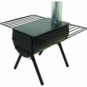 Camp Chef Alpine CS14 Heavy Duty Cylinder Tent Cabin Stove with damper and side shelves(Stove)