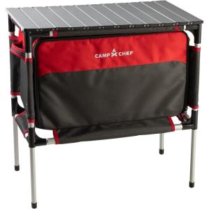 Camp Chef Sherpa Camp Table & Organizer, Table top 27″ x 17″, Table Height 28″, Brick(Table & Organizer)