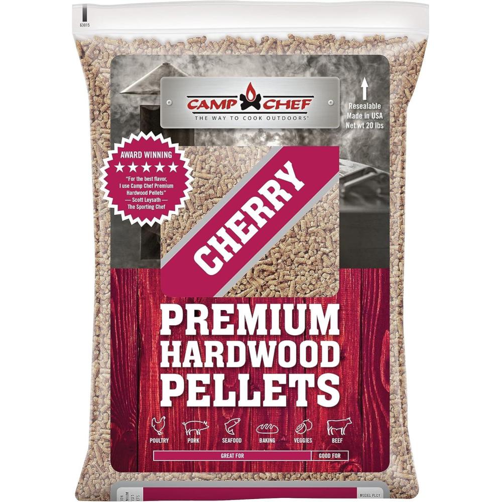 imageCamp Chef Competition Blend BBQ Pellets Hardwood Pellets for Grill Smoke Bake Roast Braise and BBQ 20 lb BagCherry