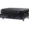 Gridiron Gameday 24″ Portable Propane Grill – Flat Top Tabletop Griddle with Hinged Lid, 24,000 BTUs, Flamethrower Ignition, Dual Heat Zones, Adjustable Legs for Tailgating, Camping & Outdoor Cooking