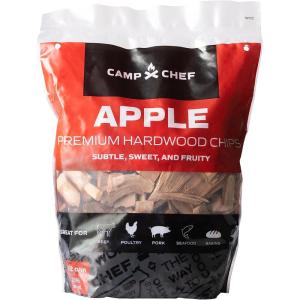 Camp Chef Premium Hardwood Chips – Wood Chips for Smoking & Outdoor Grilling – Compatible with Pellet Grills, Smokers & Barbecues – Made in The USA – Apple, 192 cu in