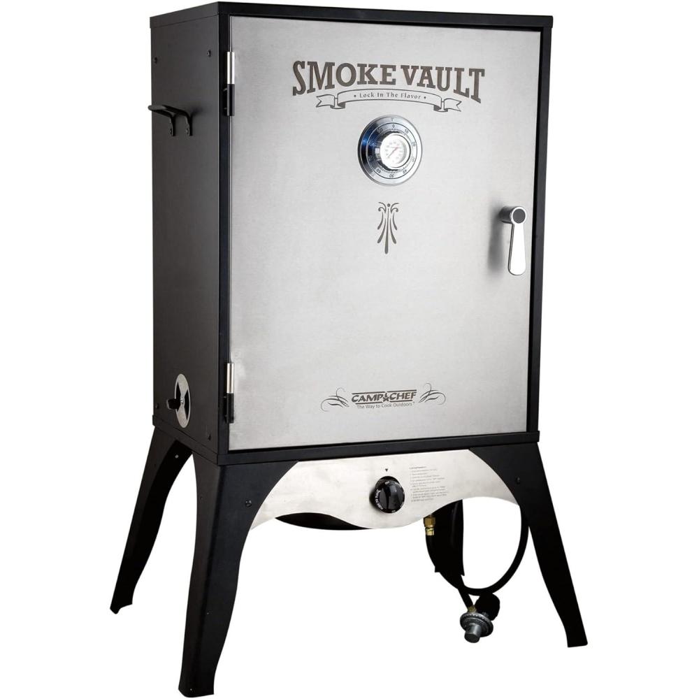 imageCamp Chef Smoke Vault 18 Vertical Smoker Dimensions 18 in x 16 in x 44 in Large Black