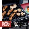 Camp Chef Deluxe BBQ Grill Box, Single Burner Accessory, Cooking Dimensions: 14 in. x 16 in, Black(Grill Box)