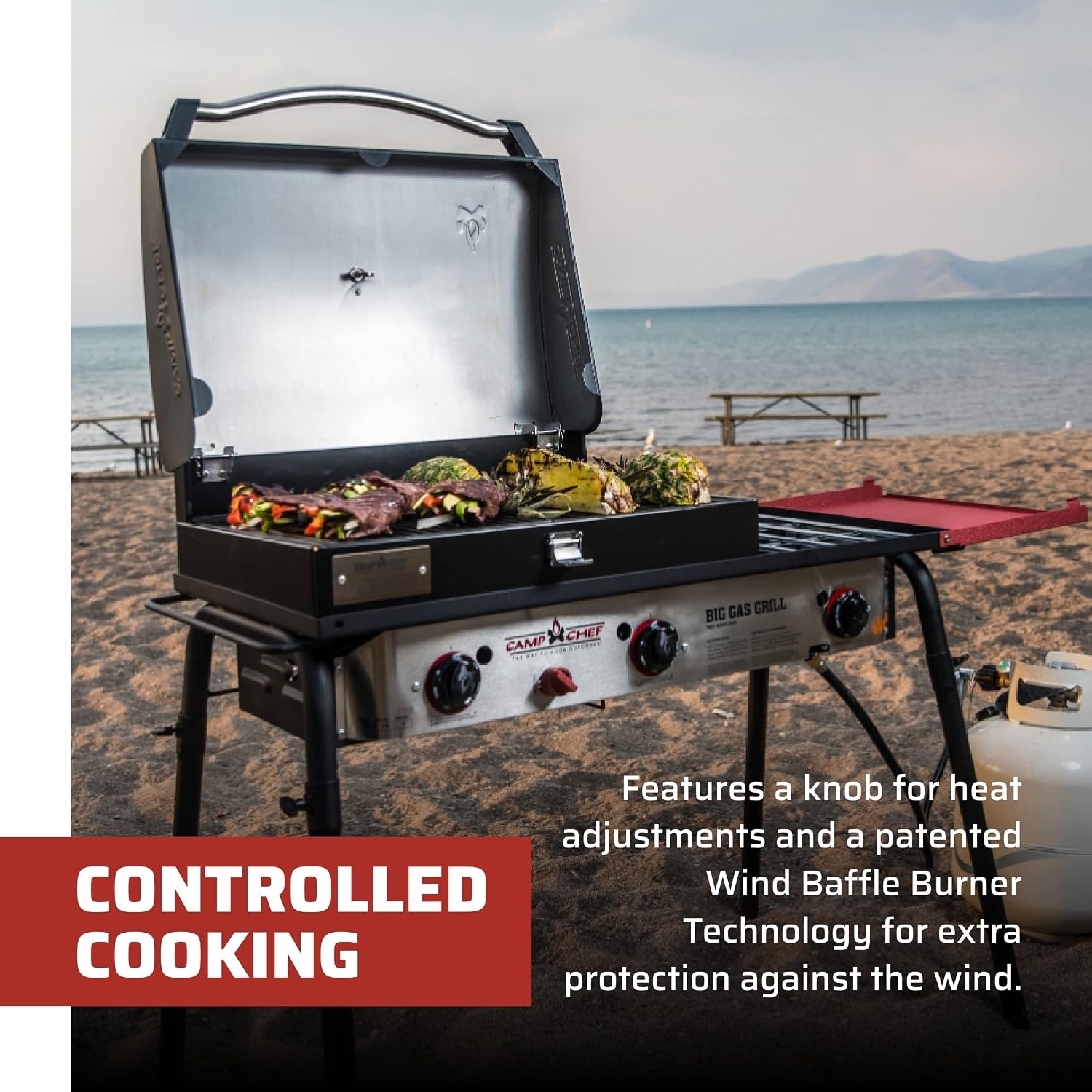 image:imageCamp Chef Big Gas Grill BlackRed 7 H x 24 W x 1575 L